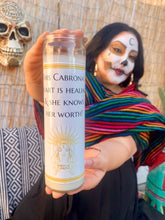 Load image into Gallery viewer, This Cabrona's heart is healing & she knows her worth! (Candle only)